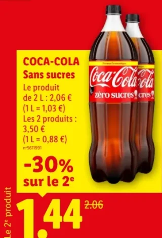 Coca-Cola Sans sucres