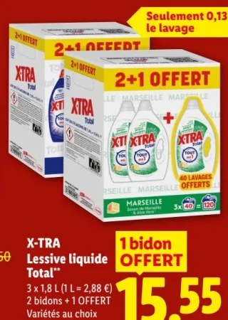 Lessive liquide Total X-TRA