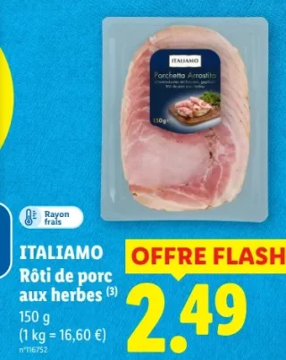 ITALIAMO Rôti de porc aux herbes