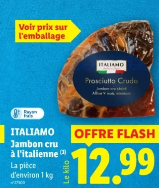 ITALIAMO Jambon cru à l'italienne