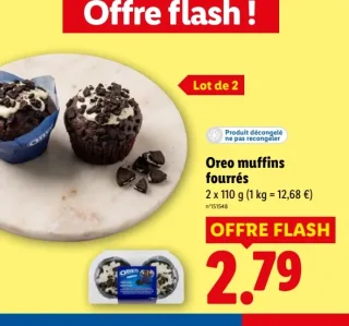 Oreo muffins fourrés