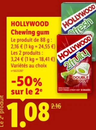 Hollywood Chewing gum