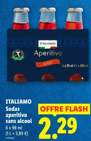 ITALIAMO Sodas aperitivo sans alcool
