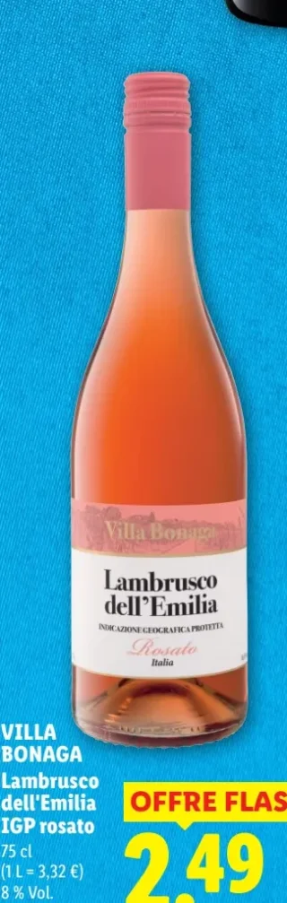 VILLA BONAGA Lambrusco dell'Emilia IGP rosato