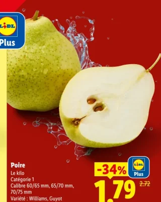 Poire Williams, Guyot