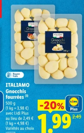 ITALIAMO Gnocchis fourrées