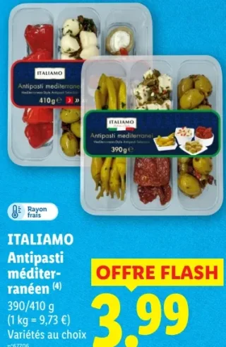ITALIAMO Antipasti méditerranéen