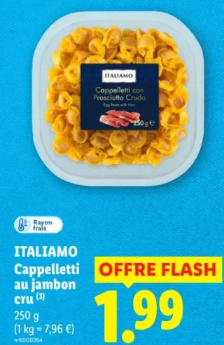 ITALIAMO Cappelletti au jambon cru