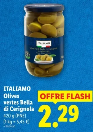ITALIAMO Olives vertes Bella di Cerignola