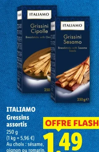 ITALIAMO Gressins assortis