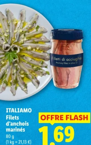 ITALIAMO Filets d'anchois marinés