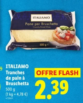 ITALIAMO Tranches de pain à Bruschetta