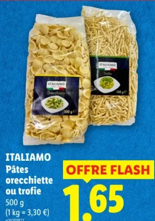 ITALIAMO Pâtes orecchiette ou trofie