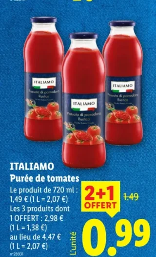ITALIAMO Purée de tomates