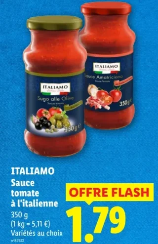ITALIAMO Sauce tomate à l'italienne
