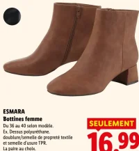 ESMARA Bottines femme