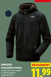 Veste polaire homme Parkside