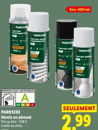 Vernis en aérosol Parkside