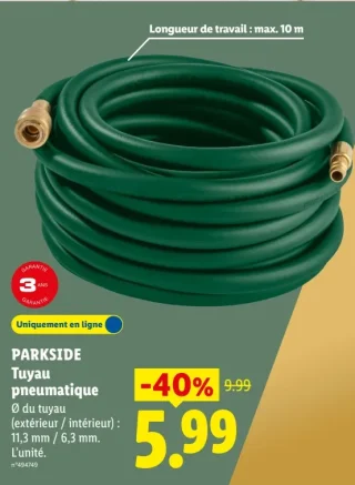 PARKSIDE Tuyau pneumatique