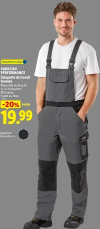 Salopette de travail homme PARKSIDE PERFORMANCE
