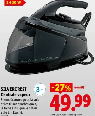 Silvercrest Centrale vapeur