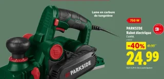 PARKSIDE Rabot électrique