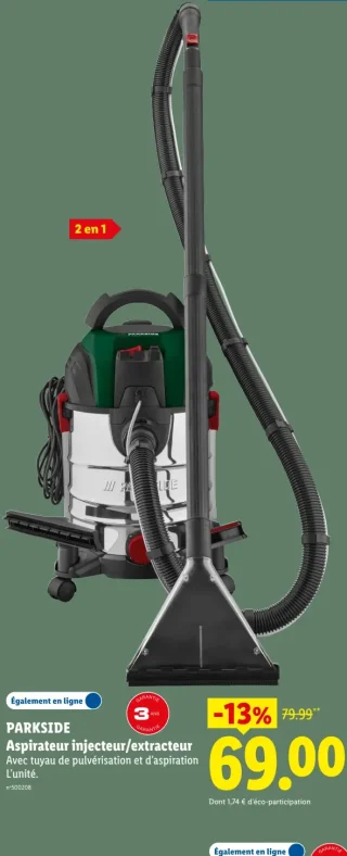 PARKSIDE Aspirateur injecteur/extracteur