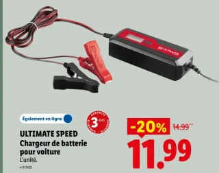 ULTIMATE SPEED Chargeur de batterie pour voiture