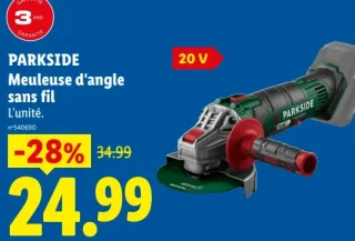 PARKSIDE Meuleuse d'angle sans fil