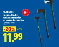 PARKSIDE Hache à fendre, hache de forestier ou masse de chantier