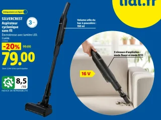 SILVERCREST Aspirateur cyclonique sans fil