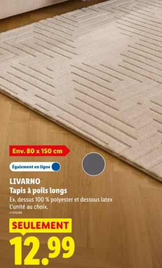 Tapis à poils longs LIVARNO (Env. 80 x 150 cm)