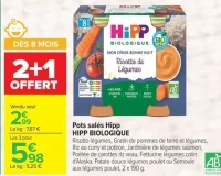 Pots salés Hipp HIPP BIOLOGIQUE