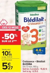 Blédilait Croissance + Blédina