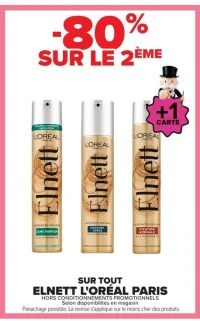 Sur tout Elnett L'Oréal Paris