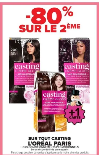 Sur tout Casting L'Oréal Paris