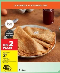 6 crêpes