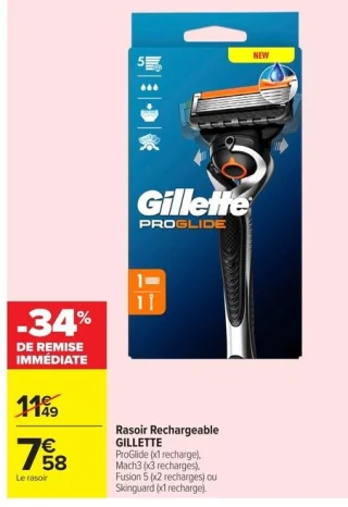 Rasoir Rechargeable GILLETTE