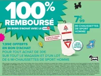 Lot de 6 mi-chaussettes de sport homme Reebok