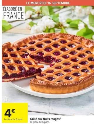 Grillé aux fruits rouges
