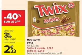 Mini Barres TWIX