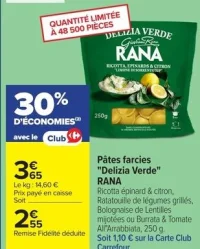 Pâtes farcies "Delizia Verde" RANA