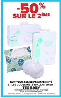 Slips maternité et coussinets d'allaitement TEX BABY