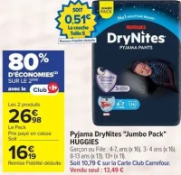 Pyjama DryNites "Jumbo Pack" HUGGIES
