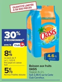 Boisson aux fruits OASIS Tropical