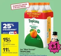 Jus "Maxi format" TROPICANA Orange pulpe