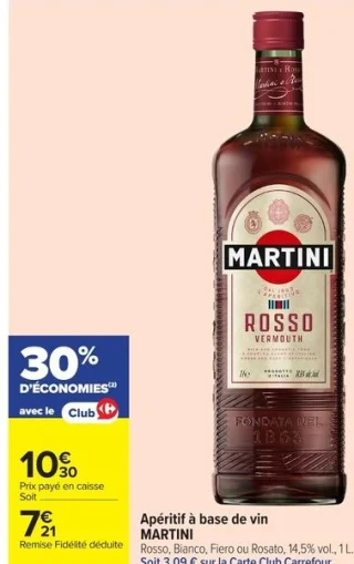 Apéritif à base de vin Martini
