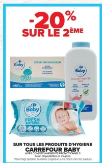 Produits d'hygiène Carrefour Baby