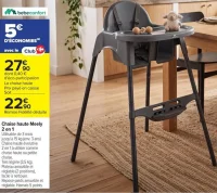 Chaise haute Meely 2 en 1 Bebeconfort