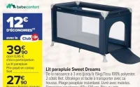 Lit parapluie Sweet Dreams Bebeconfort